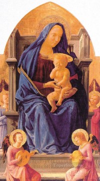  mi Arte - Virgen con el Niño y Ángeles Cristiano Quattrocento Renacimiento Masaccio